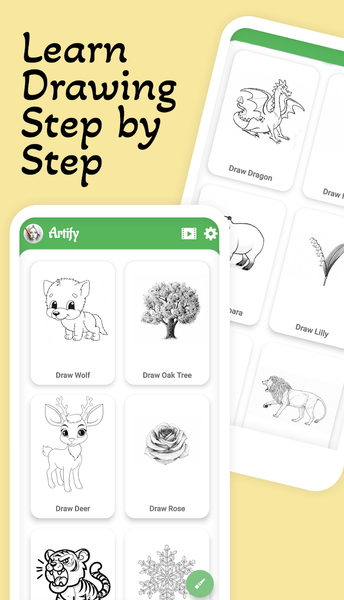 Learn Drawing - Step by Step - Image screenshot of android app