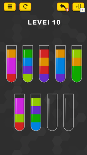 Water Color Sort Puzzle - Gameplay image of android game