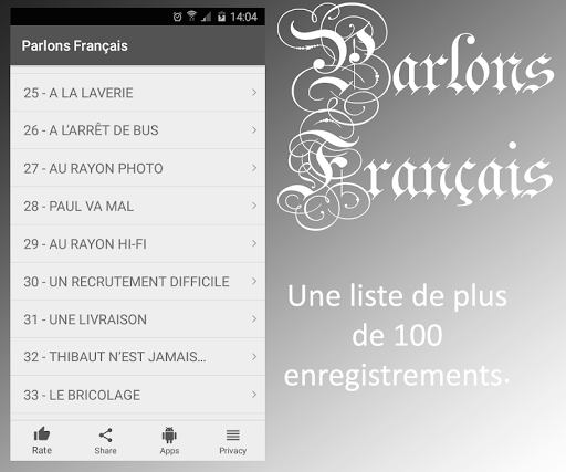 Parlons français c'est facile - Image screenshot of android app