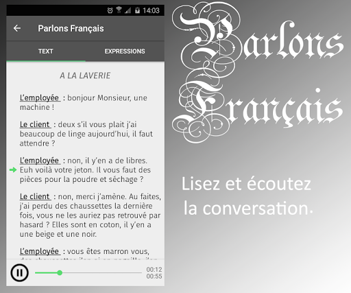Parlons français c'est facile - Image screenshot of android app