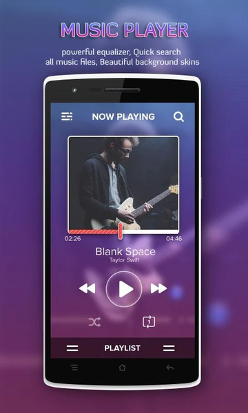 mp3 Music Player - عکس برنامه موبایلی اندروید