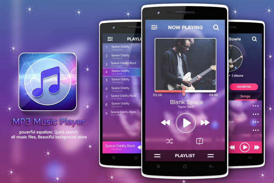 mp3 Music Player - عکس برنامه موبایلی اندروید