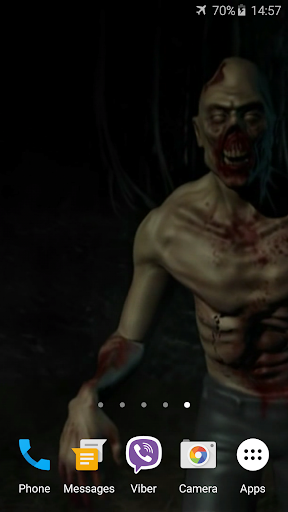 Zombie 3D Live Wallpaper - Image screenshot of android app