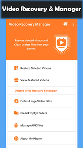 Deleted Video Recovery - عکس برنامه موبایلی اندروید
