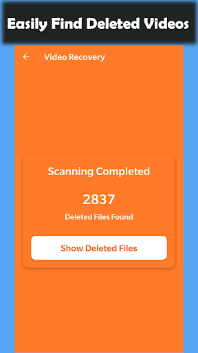 Deleted Video Recovery - Image screenshot of android app