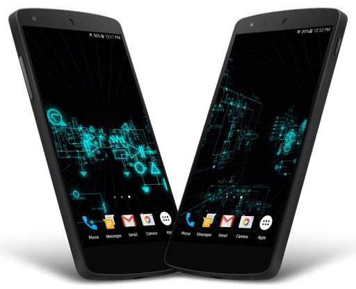 Electric Matrix Live Wallpaper - Image screenshot of android app