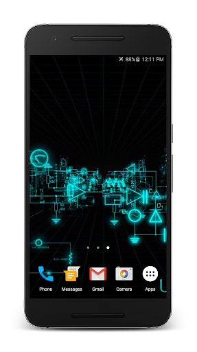 Electric Matrix Live Wallpaper - عکس برنامه موبایلی اندروید