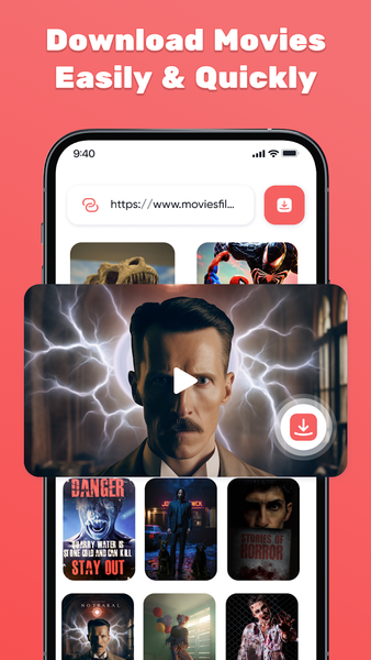 Fast Movie & Video Downloader - Image screenshot of android app