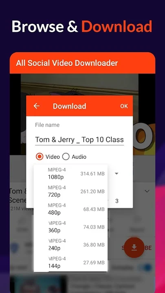 Tube MP3 MP4 Video Downloader - عکس برنامه موبایلی اندروید