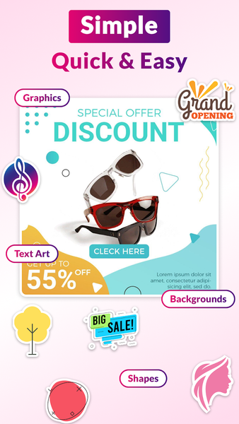 Video Flyer Maker, Templates - عکس برنامه موبایلی اندروید