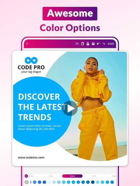 Video Flyer Maker, Templates - عکس برنامه موبایلی اندروید