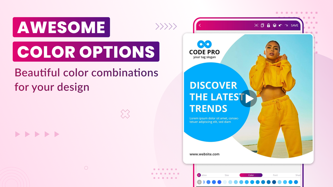 Video Flyer Maker, Templates - عکس برنامه موبایلی اندروید