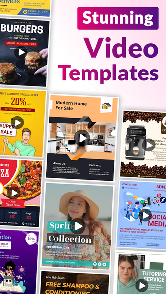 Video Flyer Maker, Templates - عکس برنامه موبایلی اندروید