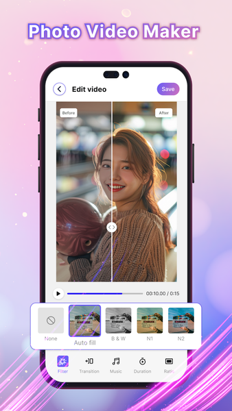 Photo to Video - Video Maker - عکس برنامه موبایلی اندروید