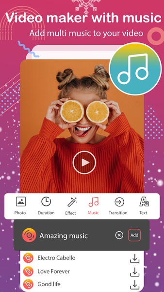 Video Maker, Video Slideshow - عکس برنامه موبایلی اندروید