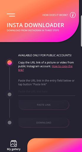 Insta Downloader: video & photo Instagram IG saver - عکس برنامه موبایلی اندروید