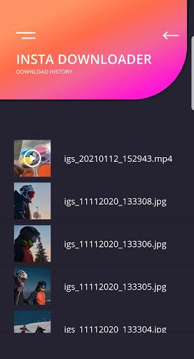 Insta Downloader: video & photo Instagram IG saver - عکس برنامه موبایلی اندروید