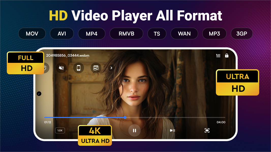 Video Player All Formats - عکس برنامه موبایلی اندروید