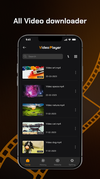 All Video Downloader & Player - عکس برنامه موبایلی اندروید
