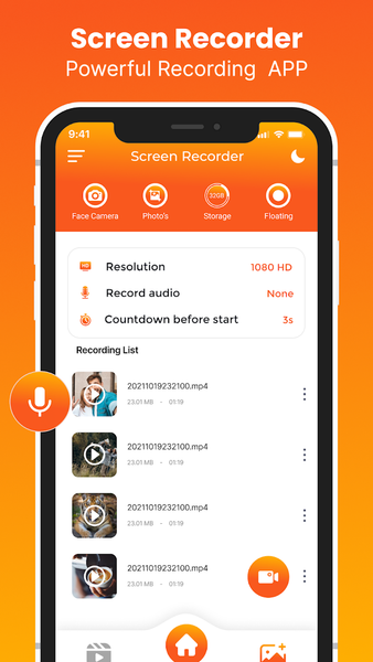 Screen Recorder: Record Video - عکس برنامه موبایلی اندروید
