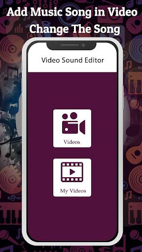 Add Music Song In Video Change The Song - Image screenshot of android app