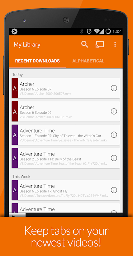 Videostream Chromecast: Mobile - Image screenshot of android app