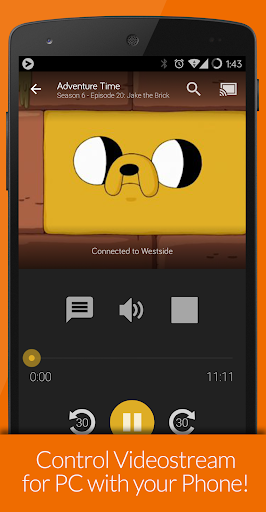 Videostream Chromecast: Mobile - Image screenshot of android app