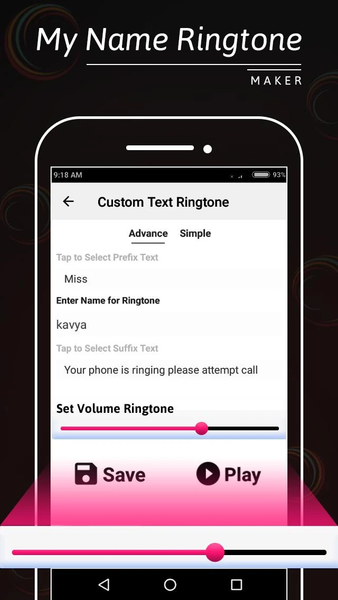 My Name Ringtone Maker - Image screenshot of android app