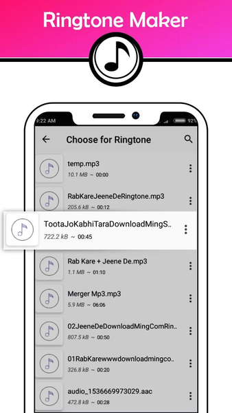 Ringtone Cutter : Mp3 Cutter - عکس برنامه موبایلی اندروید