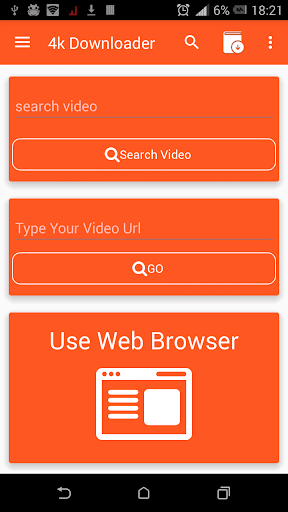 4k video download - Image screenshot of android app