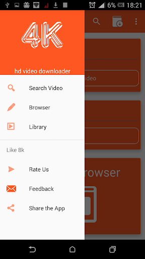 4k video download - Image screenshot of android app