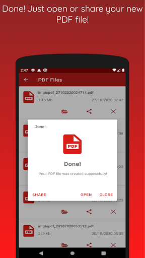 Image to PDF - JPG to PDF - Image screenshot of android app