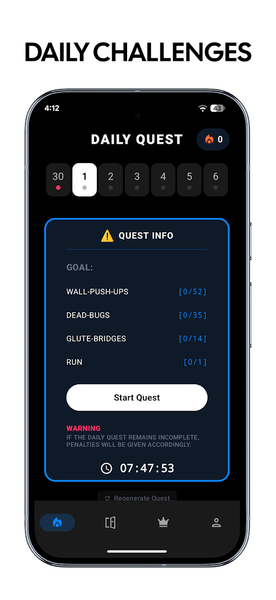 Level Up - Gamified Fitness - عکس برنامه موبایلی اندروید