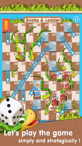 Snakes and Ladders Deluxe(Fun - Gameplay image of android game