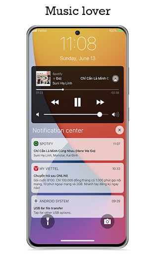 Liquid Glass Lock Screen - عکس برنامه موبایلی اندروید