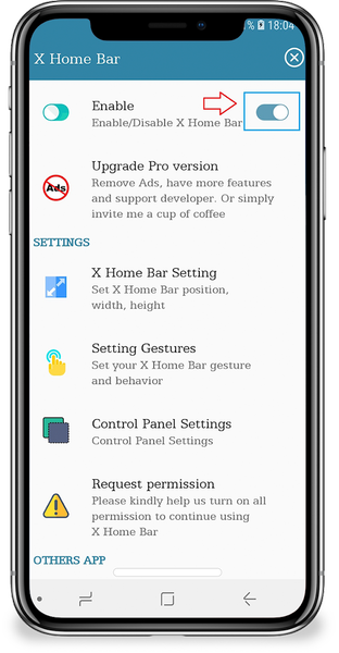 X Home Bar Gesture - عکس برنامه موبایلی اندروید