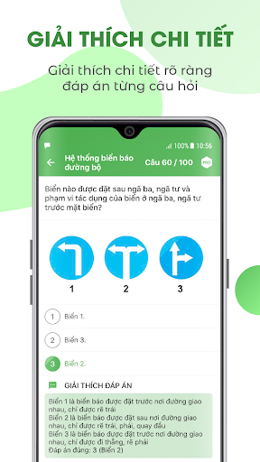 Ôn thi GPLX (600 câu hỏi) - Image screenshot of android app