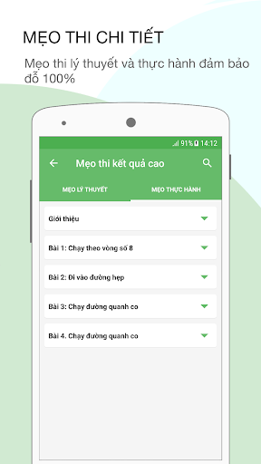 Học bằng lái xe máy - Image screenshot of android app