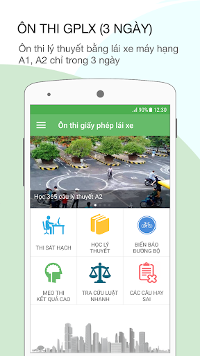 Học bằng lái xe máy - Image screenshot of android app
