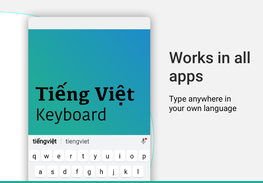 Vietnamese Keyboard - عکس برنامه موبایلی اندروید