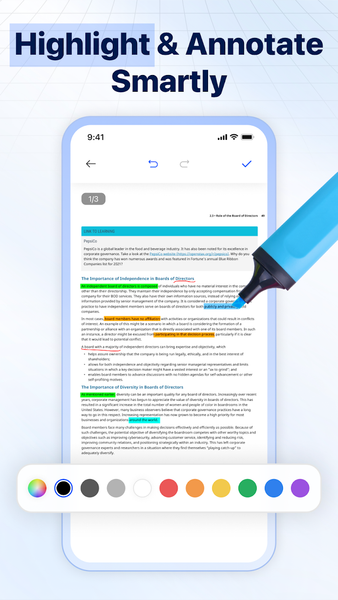 PDF Reader Smart AI Assistant - عکس برنامه موبایلی اندروید
