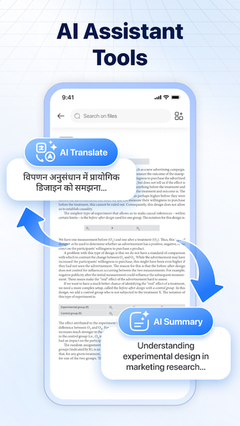 PDF Reader Smart AI Assistant - عکس برنامه موبایلی اندروید