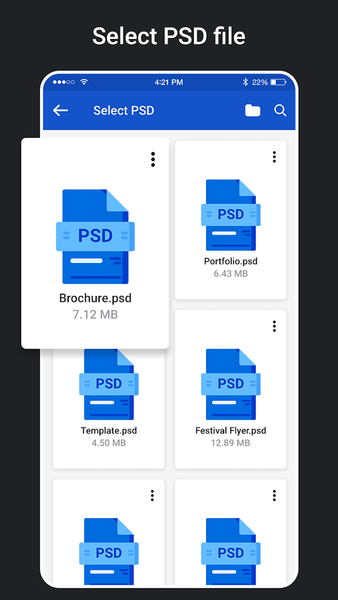 Easy Open PSD Files - Image screenshot of android app