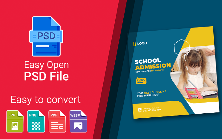 Easy Open PSD Files - عکس برنامه موبایلی اندروید