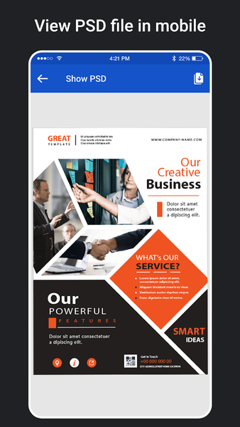 Easy Open PSD Files - Image screenshot of android app