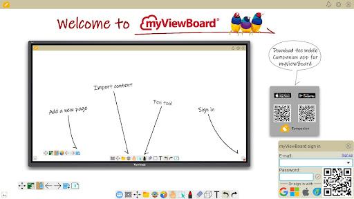 myViewBoard  - تخته وایت برد دیجیتال - عکس برنامه موبایلی اندروید