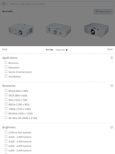 ViewSonic Projector - Image screenshot of android app