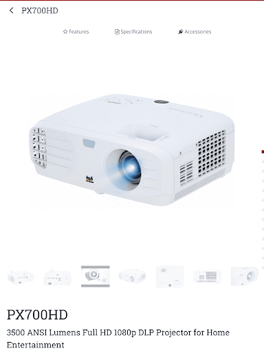 ViewSonic Projector - Image screenshot of android app