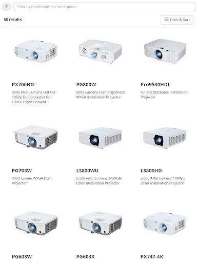 ViewSonic Projector - Image screenshot of android app