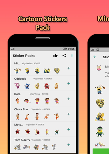 Cartoon Stickers - Image screenshot of android app